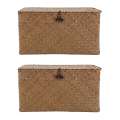 plastic storage basket-2 x storage box ( box only,other accessories are not included)-Photo Color. 