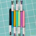 5 Pieces Retractable Multicolored Ballpoint Pen 4-Colors-in-1 Ballpoint Pen for Kid Student Class Reward Christmas Gift. 