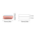 Square Empty Air Cushion Puff Box Portable Cosmetic Makeup Case Container With Powder Sponge Mirror For BB Cream Foundation. 