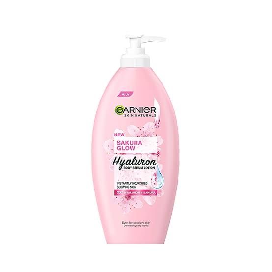 Garnier Skin Natural New Sakura Glow Hyaluron Body Serum Lotion - 400ml