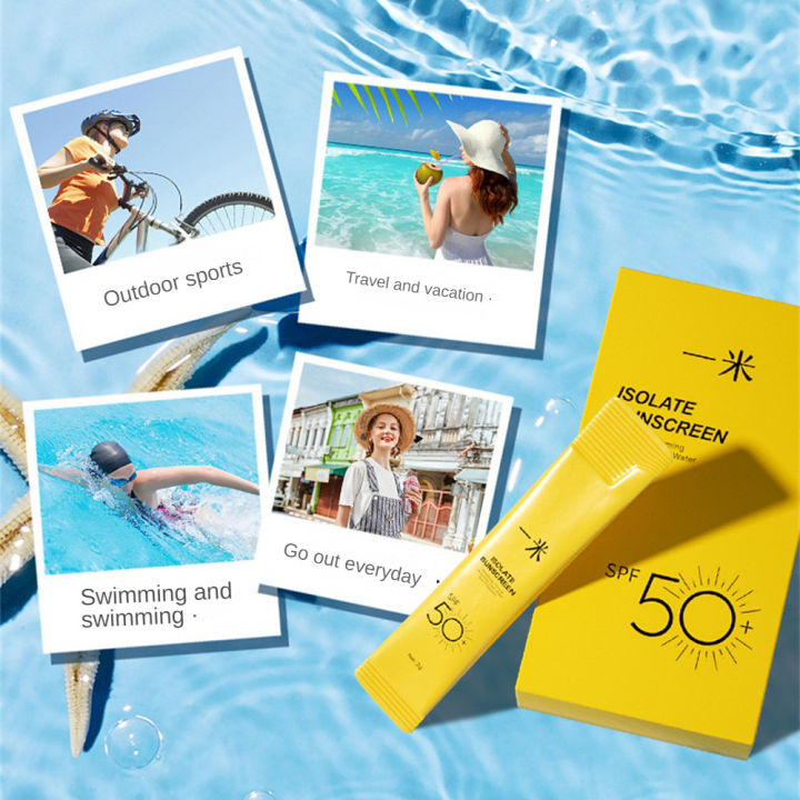 1/3/5/10pcs%20Breathable%20Sunscreen%20Spf50%20Skin%20Care%20Isolation%20Waterproof%20Facial%20Moisturizer%20Single%20Pack%20Facial%20Sun%20Protection%203g%20-%20Image%206