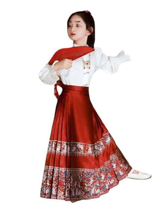 Ma%20Mian%20Skirt%20for%20Girls%20Spring%20and%20Autumn%20Children's%20Hanfu%202024%20New%20Set%20Summer%20Little%20Girl%20Chinese%20Style%20Antique%20-%20Image%205