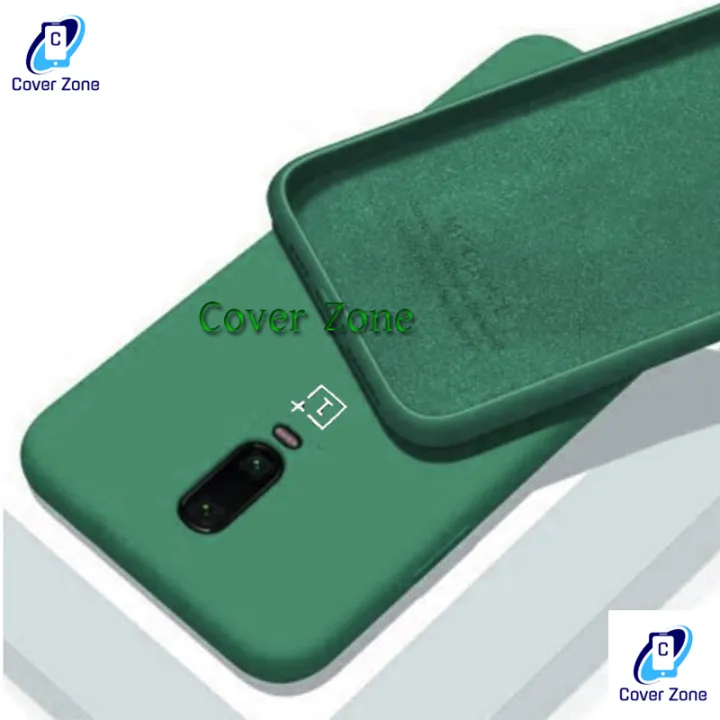 For OnePlus 6T Spigen Silicone Fit Designed  Soft Gel Rubber Shockproof Back Case Phone Back Cover