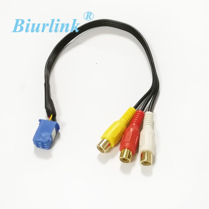 Biurlink%20Car%20RCA%20Adapter%20VTR%20Cable%20For%20Toyota%206%20Pin%20Blue%20AV%20Port%20-%20Image%204