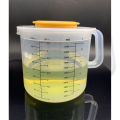2.5l Baking Measuring Cup Transparent e Scale Mixing Bowl With Lid Kitchen Tools capacity:2500ml.