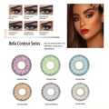 BELLA COLOR CONTACT LENSES with kit box & Solution 150ml FREE(full set) B66 Platinum Contour Bella Contour Series. 