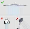 6" Stainless Steel Square Rain Shower Head Ultra Thin / 6" Rain Shower For Bathroom. 