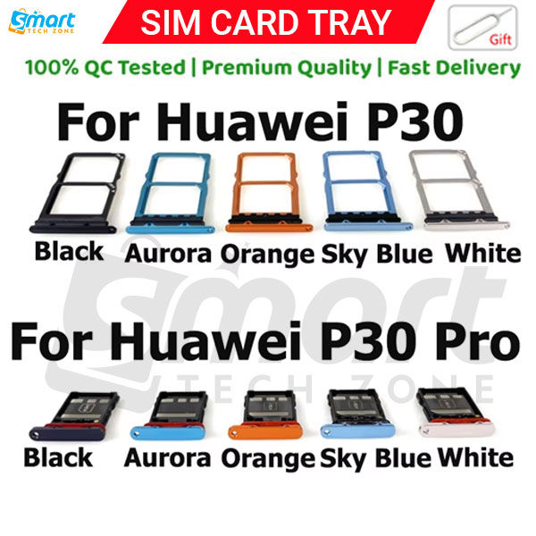 For Huawei P30/ P30 Pro Sim Tray Micro SD Card Slot with Sim Ejector Pin Replacement Part
