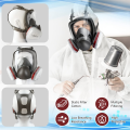 1 Set Full Mask Dust-Proof Respirator Nuclear Mask with Filters Protection Dust Mask for Painting Protection. 