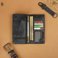 Urbaland Jarvi single mobile pocket Original Leather Long Wallet – Jarvi Long Wallet - Black.