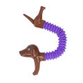 Sensory Toy Dog Design Popping Tube Fidget Toy for Kids. 
