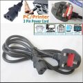 AC Power Cable EU 3 Pronged 2 pin Plug For Computer CPU Rice Cooker Photocopy, Projector, Adapter Power Cord. 