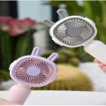 Handheld Mini Fan Portable USB Charging Pink Rabbit Ear Convenient Creative Summer Pocket Small Fans For Boy Girl Kids Gift.
