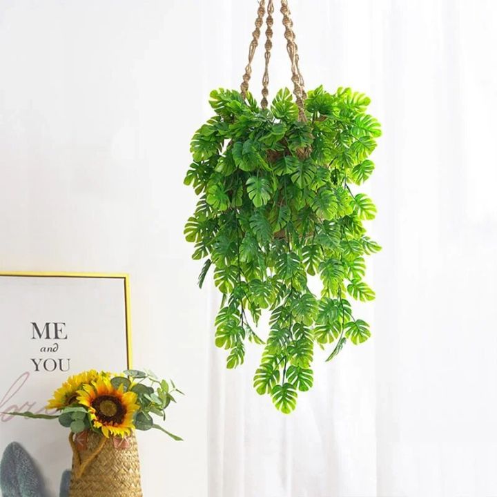 Artificial%20Monstera%20Leaf%20Vines%20Green%20Hanging%20Plants%20Garland%20for%20Wall%20Decor%20Home%20Garden%20Wedding%20Party%20Decoration%20Plant%20Vine%20-%20Image%202