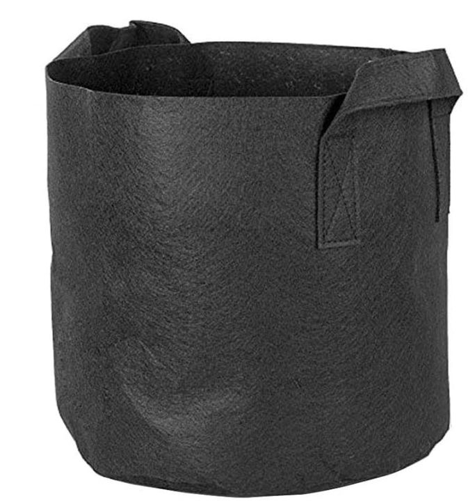 15 Gallon Capacity Round Shape Geo Bag Geotextile Grow Bag, Pot Planter for Rooftop Garden and Nursery Planting with Handles