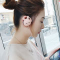 Cute Cartoon Rabbit Wired Earphone With Microphone For Girls - Headphone - Headphone. 