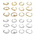 Fashion Foot Leg Beach Geometric Open Barefoot Finger Rings Cute Heart Feather Toe Rings Women Jewelry 12pcs/set.