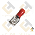 10Pcs Electrical Insulated Female 4mm Spade Quick Disconnects Wire Terminal Connector Crimp Terminals Nylon Wiring Kit For Battery Connections.