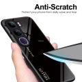 Vantime for vivo V40 Lite 4G Case Gradient Phone Back Hard Glass Cover.