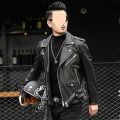 Men's Winter Men's Stand Collar Biker Casual Windproof Slim Fit Jacket Leather Jacket men Motorcycle Coat Men's Leather Jacket.