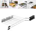 Toast Slice Holder Oven Stainless Steel Sandwich Rack for Roasting Household.
