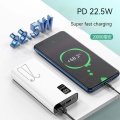 UPMAX 10000mAh Power Bank with LED Display, PD20W+QC3.0 Fast Charging, Dual/3 USB Ports - Black. 