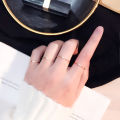 Thin Stackable Minimalist Simple Dome Couples Rose Gold Silver Black Plated Titanium 1MM Wedding Band Ring For Men Women. 