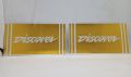 2ps Motorcycle Discover front shok up sticker colour-golden. 