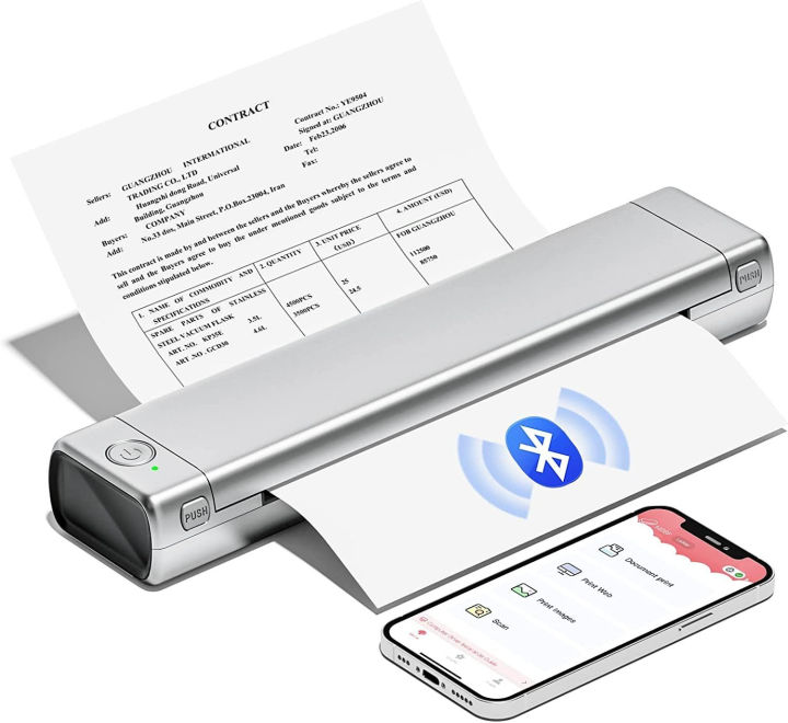 Homework Paper Test PhomemoM08F Mini Homework Test Paper Inkless Office Portable A4 Thermal ...