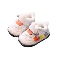 Winter newborn cotton with plush soft soles. 0-1 year old baby walking shoes for boys and girls do not fall off. 