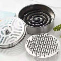 【No-profit】 Mosquitoes Coil Holder Tray Frame Stainless Steel Round Rack Plate for Spirals Incense. 