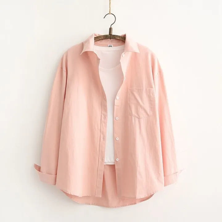 New%20Spring%20Shirt%20Women's%20Solid%20Color%20All-Match%20Elegant%20Shirt%20Long%20Sleeve%20Outer%20Tower%20Coat%20Casual%20Spring%20Fashionable%20Top%20-%20Image%205