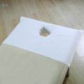 3x Cotton Spa Massage Table Cover Beauty Slaon Bed Face Hole Towel White. 
