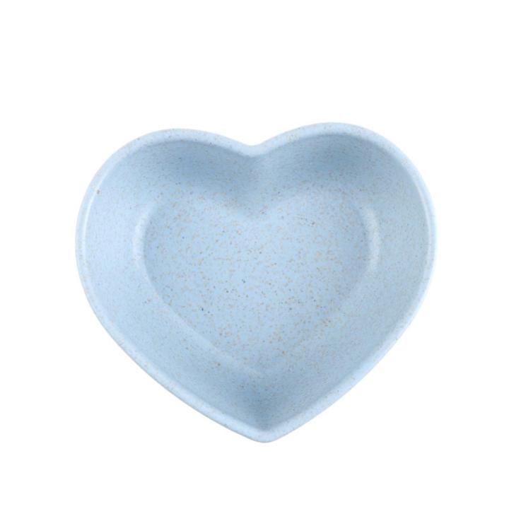 heart shape fruit snack sauce bowl kids feed food container tableware dinner plates Creek
