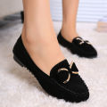 Spring beanie shoes, flat heel flats, casual single shoes, bow women's shoes, driving work shoes. 