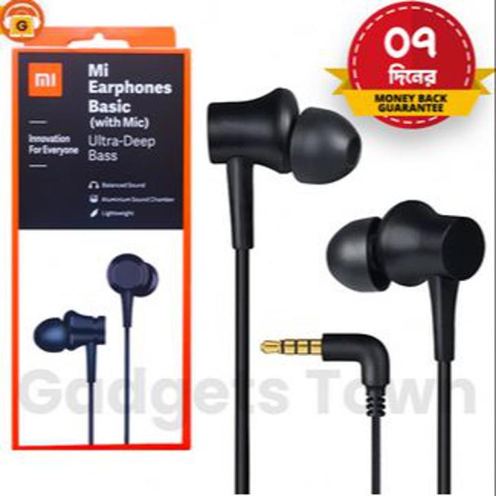 Mi Earphone Basic in Ear Wired Earphones with Mic, Ultra Deep