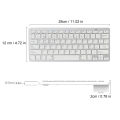 Mini Bluetooth 3.0 Keyboard Slim English Russian French Spanish Japanese Arabic German Wireless Keyboard For Android Windows Mac.