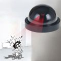 security camera surveillance cctv false hemisphere with lights simulation camera camaras de seguridad para el hogar.