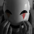 Cosplay Full Face Masks Adults Japanese Anime White Smile Mask Halloween Props Adjustable Mask Performance Facepiece Helmet.