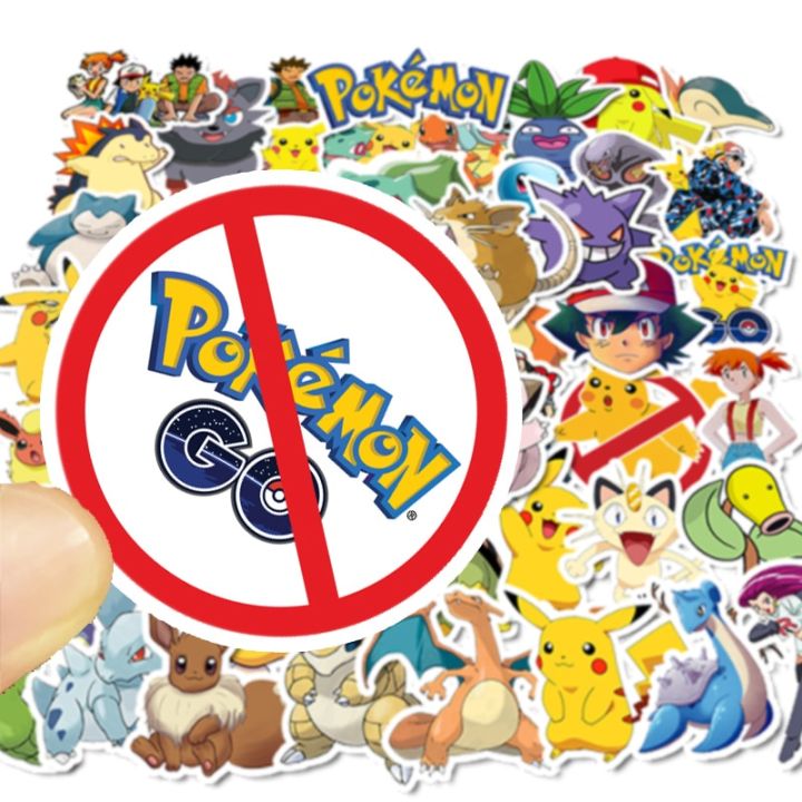 50/100Pcs%20Pokemon%20Stickers%20Kawaii%20Pikachu%20Skateboard%20Bicycle%20Guitar%20Laptop%20Kids%20Waterproof%20Stiker%20Toys%20-%20Image%203