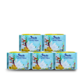 Neela Premium Sanitary Napkin -  Wings System - 100% Cotton - Combo of 5 Pack - 50 Pads. 