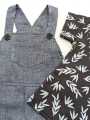 Baby Boy Jumpsuit/Romper With Cotton Printed Tees and Twill Short dungarees.