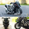 【Toy life hall】Alloy Pull Cross-country Motorcycle Simulation Model Vehicle Toy.
