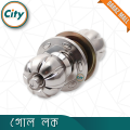 High Security Round Lock Silver Color Kamranga Model Universal Wooden Door Lock.