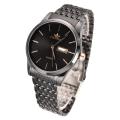 Nax Fourron Fashion Business Waterproof Calendar Stainless Steel Strap Quartz Watch For Men. 