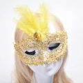Woman Masquerade Mask Cosplay Luxury Peacock Feathers Half Face Mask Party Halloween Dress Up Costume Lady Mask. 