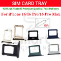 Apple iPhone 16/16 Pro/16 Pro Max Sim Tray Slot with Sim Ejector Pin Replacement Part. 