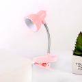 GC Led Night Lights Cute Mini Table Lamp 360 Degree Rotatable Student Eye Protection Clip-on Reading Lamp light color:pink. 