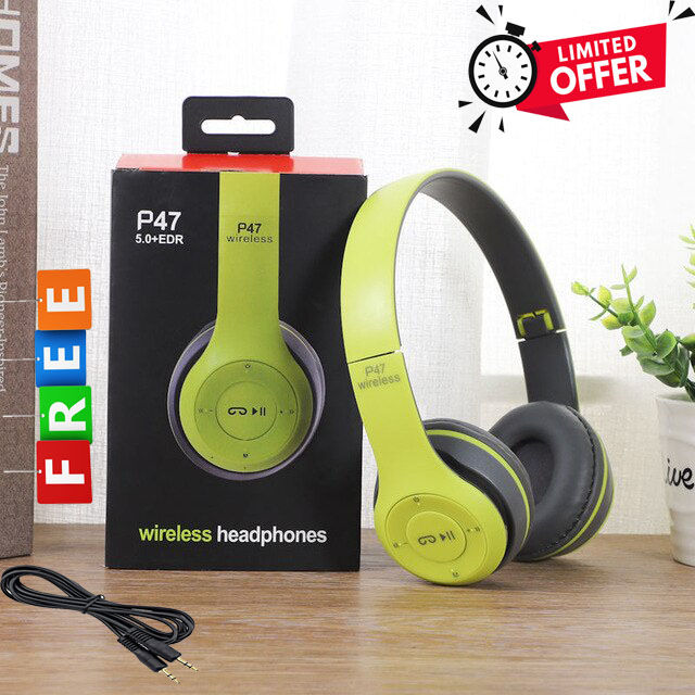 P47%20-%20Wireless%20Bluetooth%20Headphone%20V5.0%20with%20SD%20Card%20Slot%20(Free%20Audio/AUX%20Cable)%20-%20Headphone%20-%20Image%205