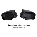 Car Carbon Fiber Ox Horn Rearview Side Glass Mirror Cover Trim Frame Side Mirror Caps for 2004 2005. 